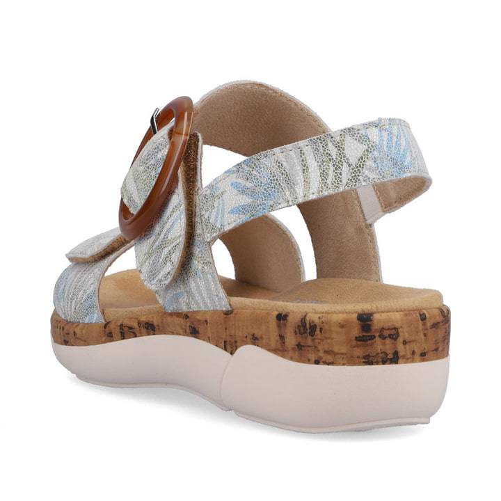 Remonte Artikelnummer R6853-92 remonte Damen Riemchensandalen cremeweiß-eisblau Letzter Tag
