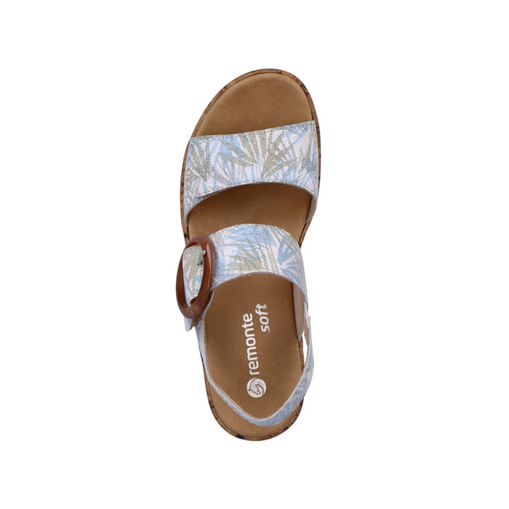 Remonte Artikelnummer R6853-92 remonte Damen Riemchensandalen cremeweiß-eisblau Letzter Tag