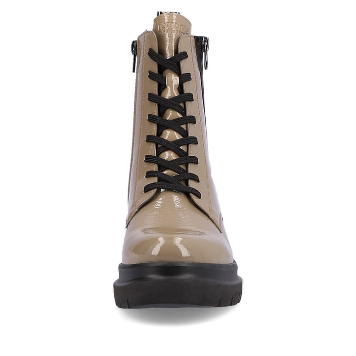 Remonte Artikelnummer D8975-20 remonte Damen Schnürstiefel sandbeige-schwarz Vierteljährliche Förderung