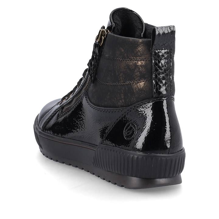 Remonte Artikelnummer D0775-01 remonte Damen Schnürschuhe schwarz-metallic Riesige Rabatte