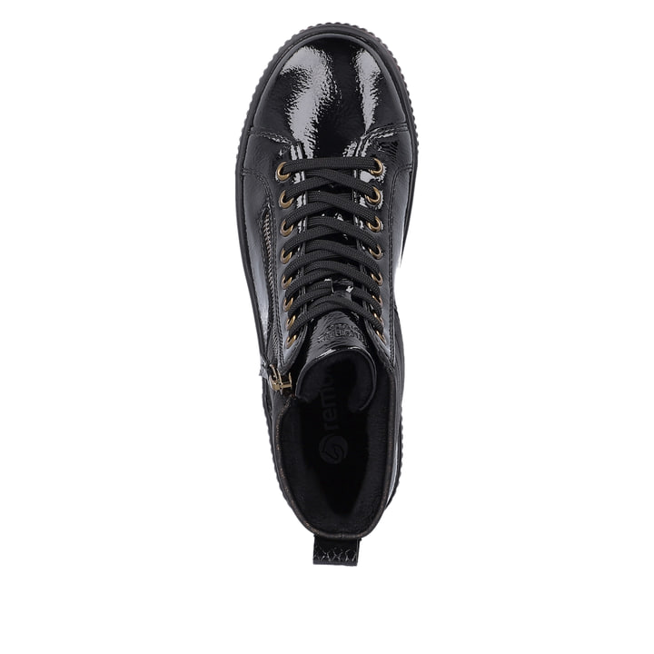 Remonte Artikelnummer D0775-01 remonte Damen Schnürschuhe schwarz-metallic Riesige Rabatte