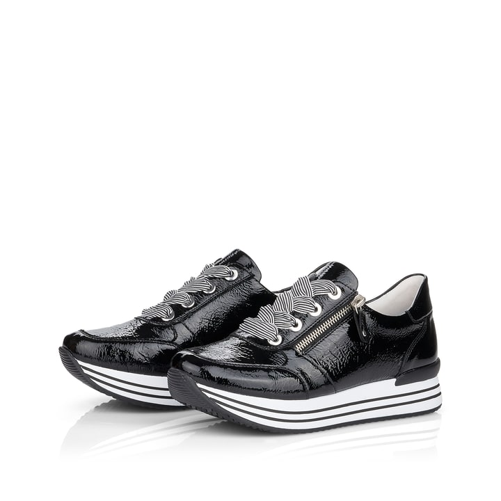 Remonte Artikelnummer D1302-02 remonte Damen Sneaker glanzschwarz Clearance-Verkauf
