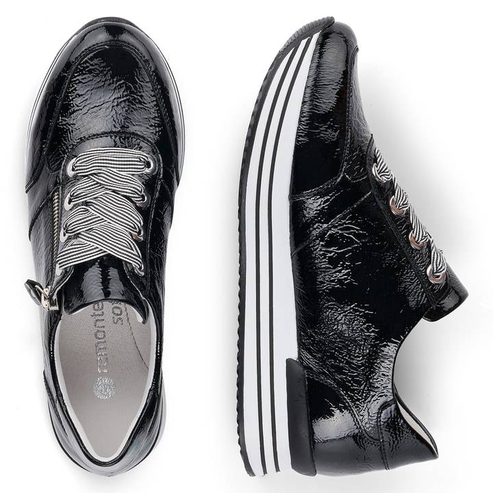 Remonte Artikelnummer D1302-02 remonte Damen Sneaker glanzschwarz Clearance-Verkauf