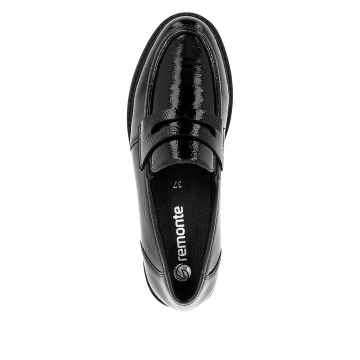 Remonte Artikelnummer D8602-00 remonte Damen Loafers glanzschwarz Begrenzt auf 3 Tage