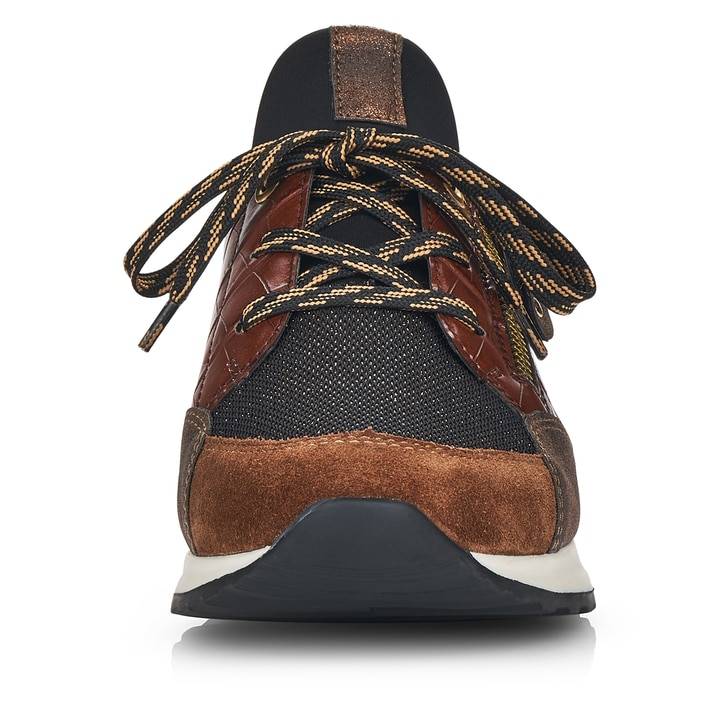 Remonte Artikelnummer R2529-25 remonte Damen Slipper nougatbraun-gold 50% Rabatt für begrenzte Zeit