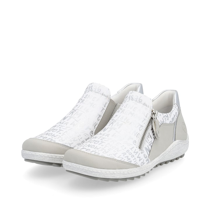 Remonte Artikelnummer R1428-80 remonte Damen Slipper silberweiß-asphaltgrau Outlet