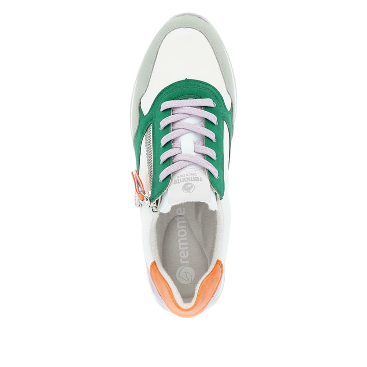 Remonte Artikelnummer D0H01-83 remonte Damen Sneaker weiß-grün-orange Valentinstagsangebot