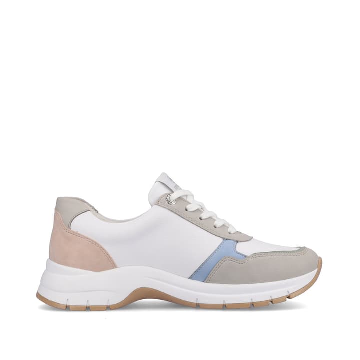 Remonte Artikelnummer D0G02-80 remonte Damen Sneaker reinweiß-altrosa-eisblau Große Rabatte