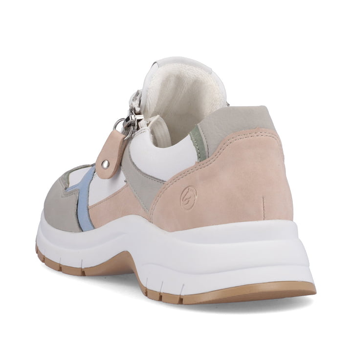 Remonte Artikelnummer D0G02-80 remonte Damen Sneaker reinweiß-altrosa-eisblau Große Rabatte
