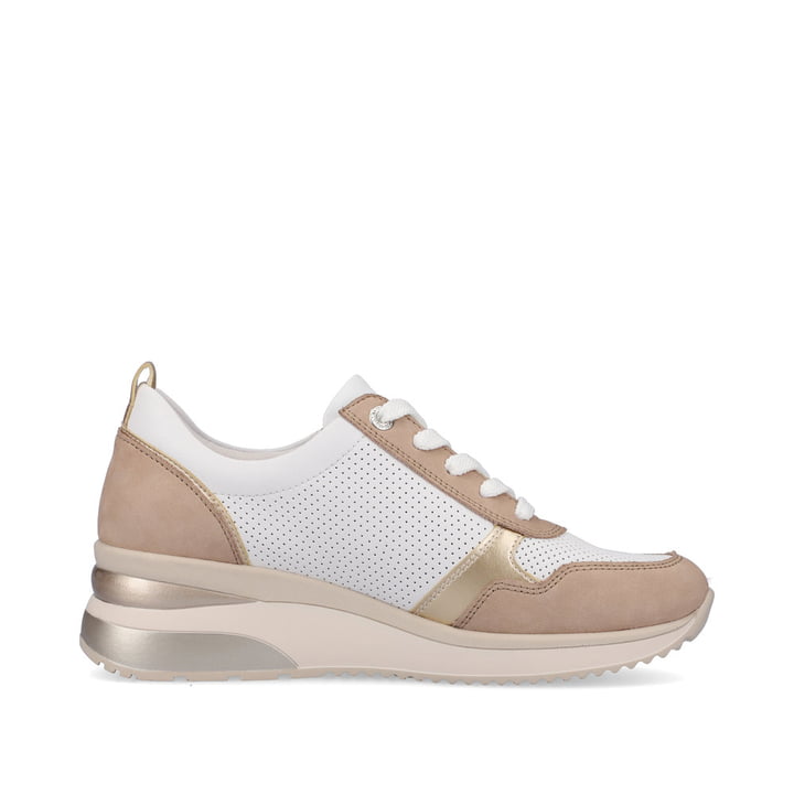 Remonte Artikelnummer D2409-81 remonte Damen Sneaker reinweiß-vanillebeige Räumungsverkauf