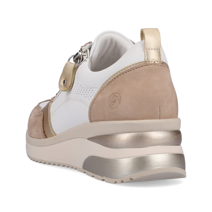 Remonte Artikelnummer D2409-81 remonte Damen Sneaker reinweiß-vanillebeige Räumungsverkauf