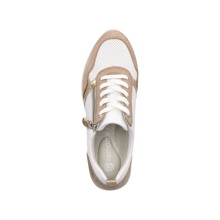 Remonte Artikelnummer D2409-81 remonte Damen Sneaker reinweiß-vanillebeige Räumungsverkauf
