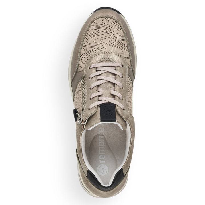 Remonte Artikelnummer D2400-60 remonte Damen Sneaker hellbeige-metallic Kauf eins, bekomm eins gratis