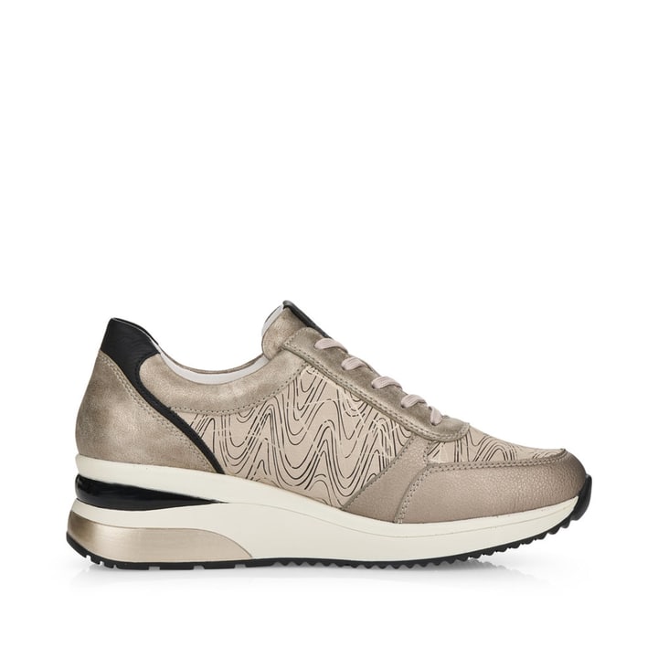 Remonte Artikelnummer D2400-60 remonte Damen Sneaker hellbeige-metallic Kauf eins, bekomm eins gratis