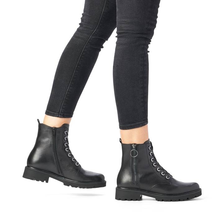 Remonte Artikelnummer D8671-01 remonte Damen Schnürstiefel mattschwarz Sonderangebot der Fabrik