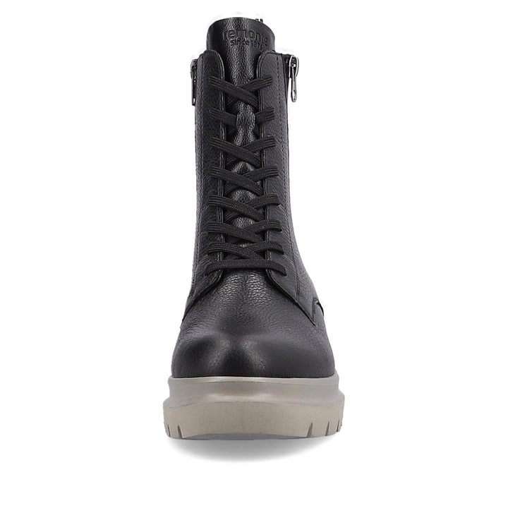 Remonte Artikelnummer D8975-03 remonte Damen Schnürstiefel asphaltschwarz Super Rabatt