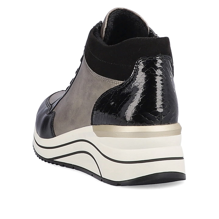 Remonte Artikelnummer D0T70-01 remonte Damen Sneaker mattschwarz-mondgrau 50% Rabatt für begrenzte Zeit