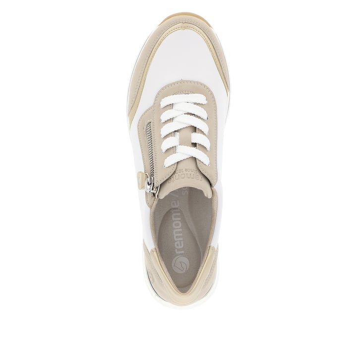 Remonte Artikelnummer R6709-80 remonte Damen Sneaker reinweiß-lehmbeige Fabrik Onlineshop