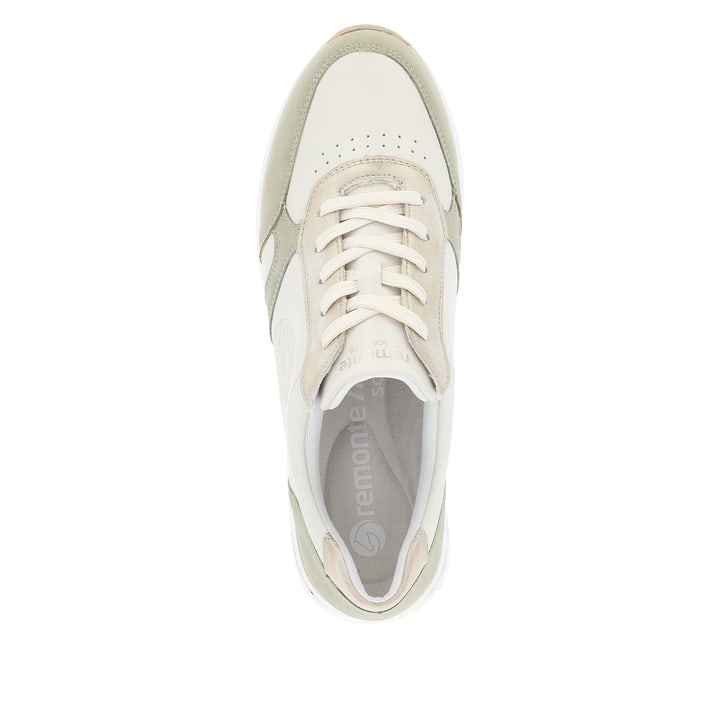 Remonte Artikelnummer D1G03-81 remonte Damen Sneaker vanilleweiß-khakigrün Fabrikpreis