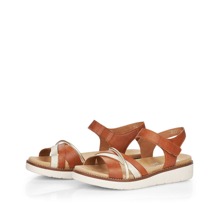 Remonte Artikelnummer D2058-24 remonte Damen Riemchensandalen karamellbraun Exklusivangebot