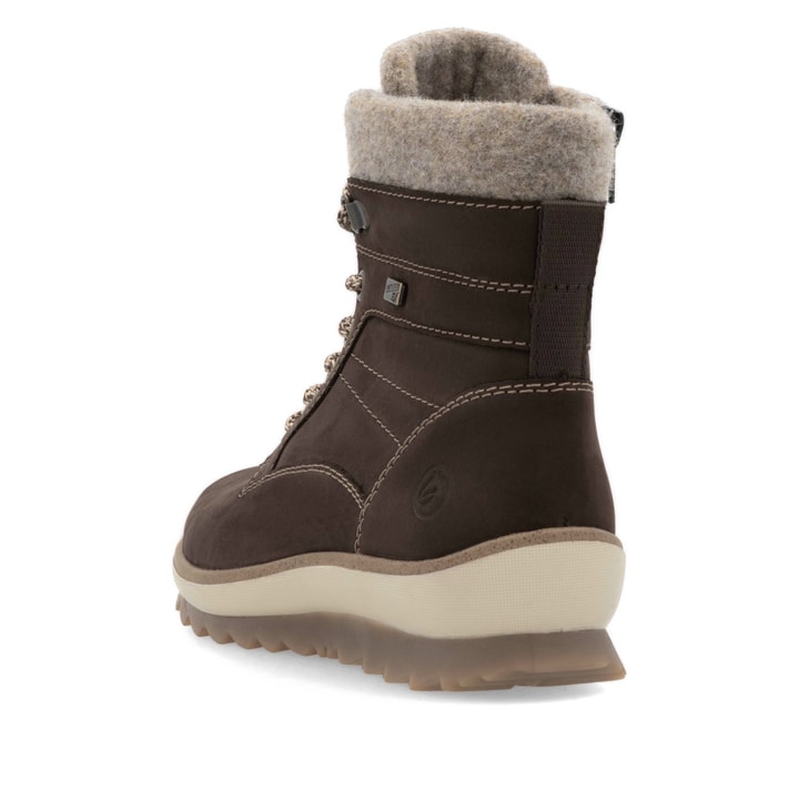 Remonte Artikelnummer R8477-25 remonte Damen Schnürstiefel dunkelbraun-sandbeige Muttertagsangebot