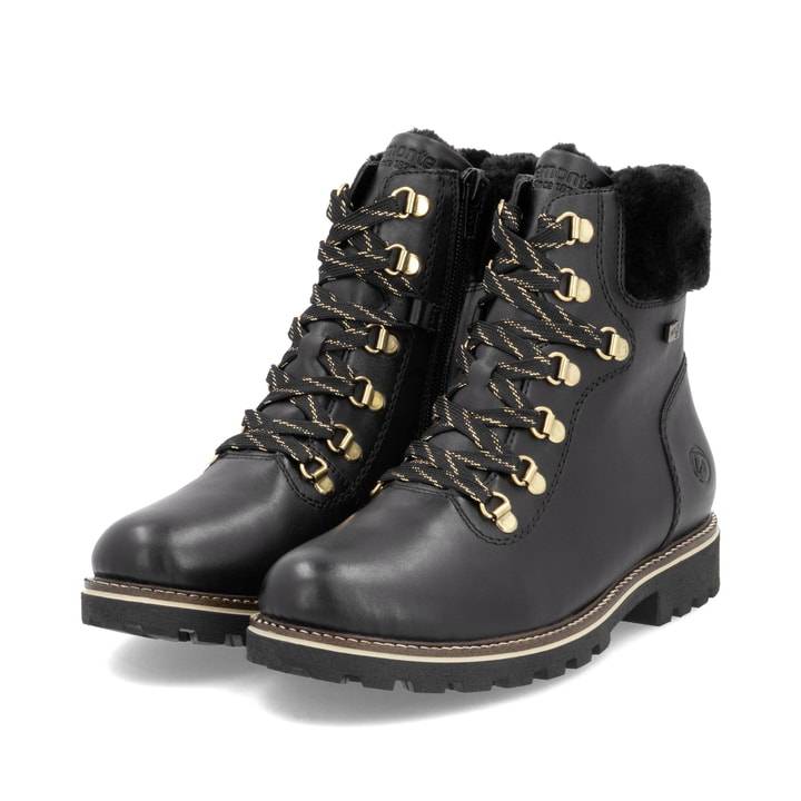 Remonte Artikelnummer D8483-00 remonte Damen Schnürstiefel mattschwarz Bestseller