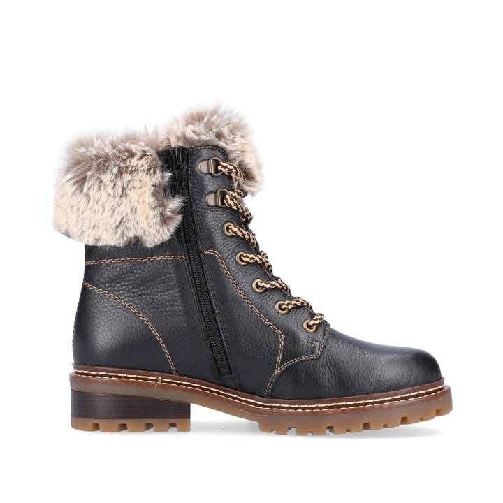 Remonte Artikelnummer D0B74-01 remonte Damen Schnürstiefel asphaltschwarz Vierteljährliche Förderung