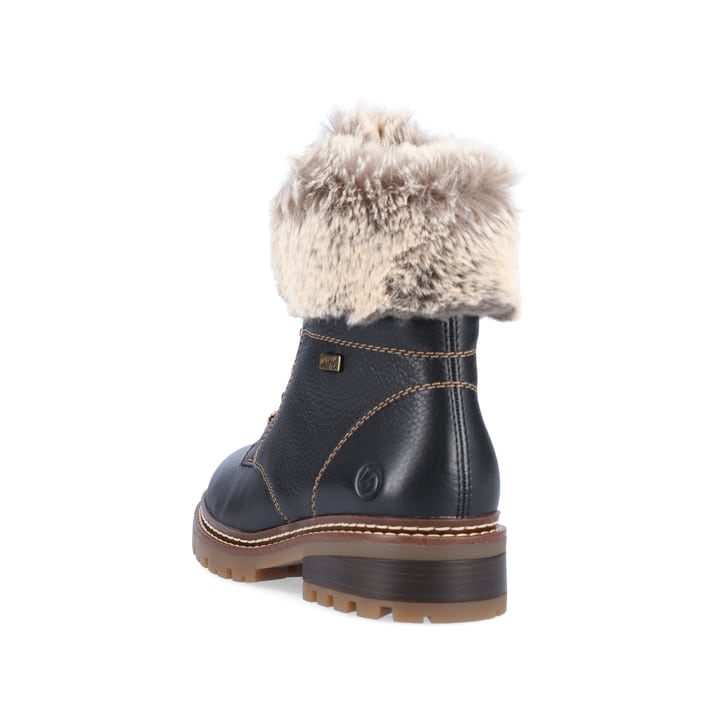 Remonte Artikelnummer D0B74-01 remonte Damen Schnürstiefel asphaltschwarz Vierteljährliche Förderung