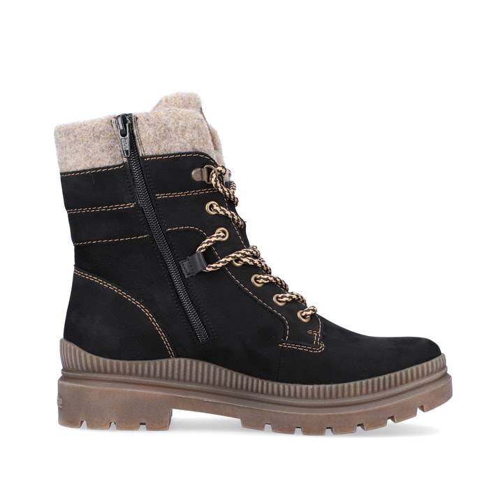 Remonte Artikelnummer D0C77-02 remonte Damen Schnürstiefel asphaltschwarz Super Rabatt
