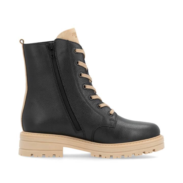 Remonte Artikelnummer D2287-03 remonte Damen Schnürstiefel mattschwarz-puder Black Friday Preise