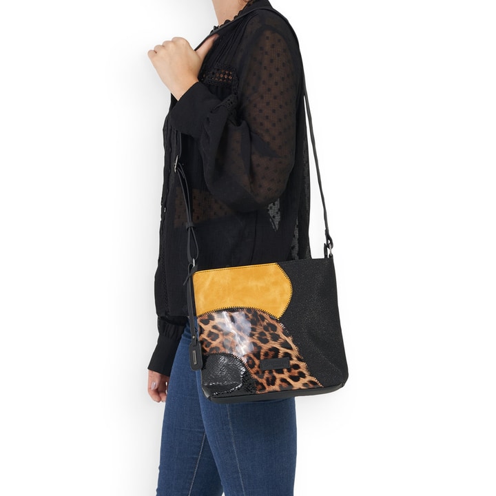 Remonte Artikelnummer Q0704-02 remonte Handtasche tiefschwarz-goldgelb Verkauf