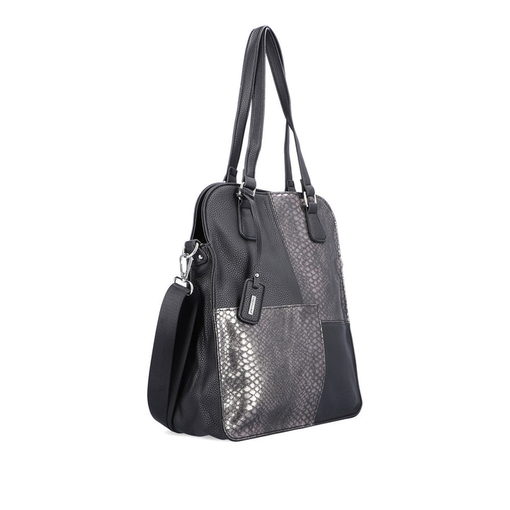 Remonte Artikelnummer Q0623-01 remonte Handtasche glanzschwarz Valentinstagsangebot