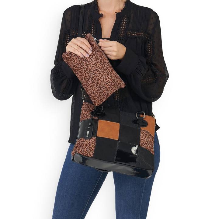 Remonte Artikelnummer Q0708-03 remonte Shopper graphitschwarz-kastanienbraun Lagerräumung
