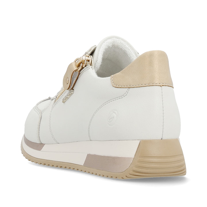 Remonte Artikelnummer D0H11-81 remonte Damen Sneaker schwanenweiß-lehmbeige 50% Rabatt mit kostenlosem Versand