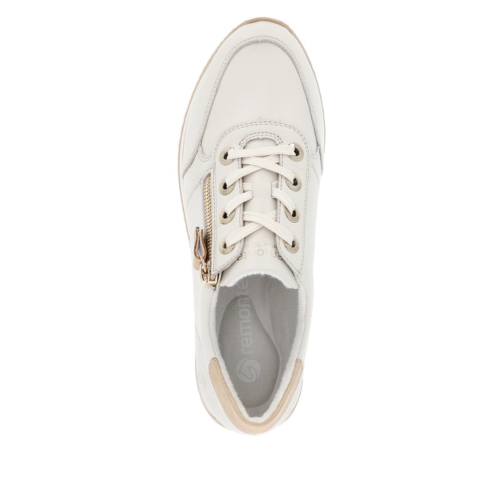 Remonte Artikelnummer D0H11-81 remonte Damen Sneaker schwanenweiß-lehmbeige 50% Rabatt mit kostenlosem Versand