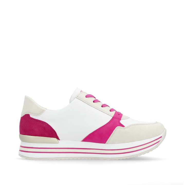 Remonte Artikelnummer D1323-80 remonte Damen Sneaker blütenweiß-fuchsia-orange zollfrei