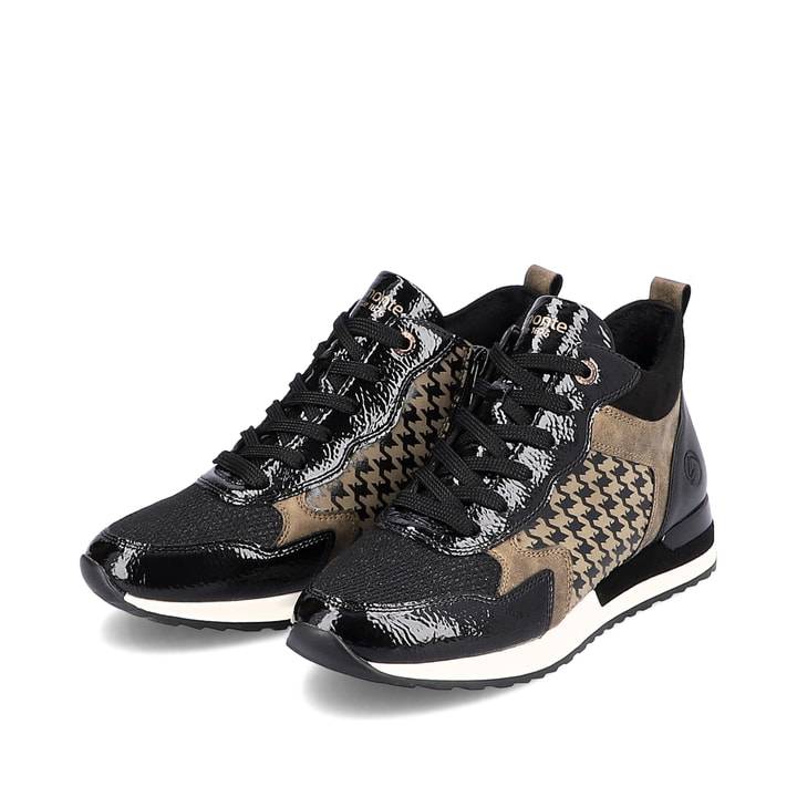 Remonte Artikelnummer R2577-01 remonte Damen Sneaker stahlschwarz-braun