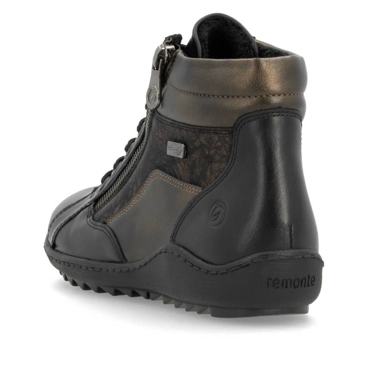 Remonte Artikelnummer R1458-03 remonte Damen Schnürschuhe schwarz-rostbraun Blitzangebot