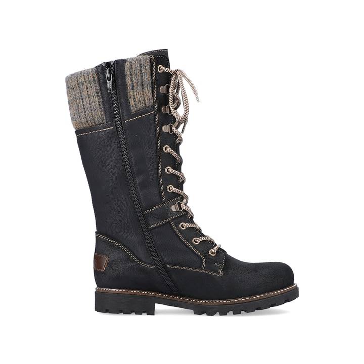 Remonte Artikelnummer D7477-02 remonte Damen Schnürstiefel nachtschwarz Fabrikladen