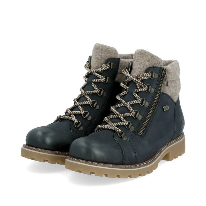 Remonte Artikelnummer D7478-14 remonte Damen Schnürstiefel dunkelblau-schwarz Speichern exportieren