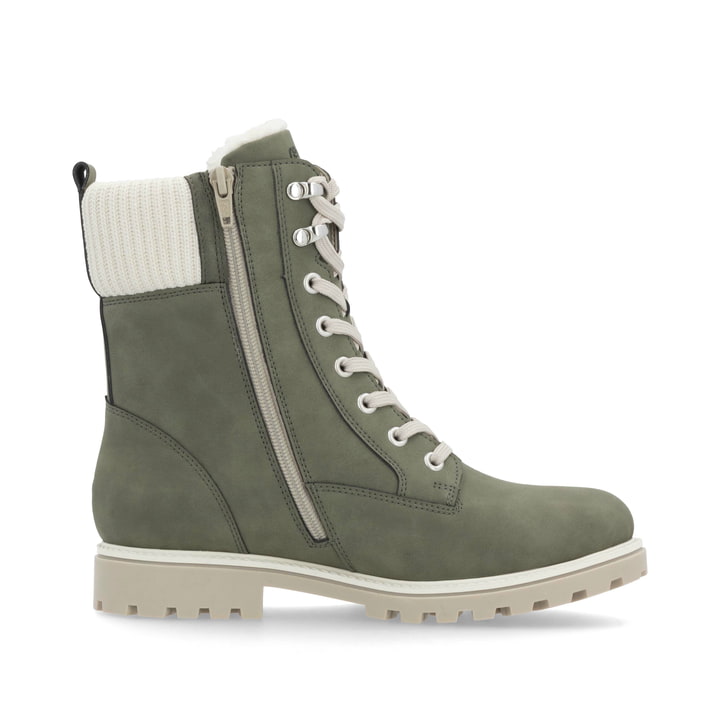 Remonte Artikelnummer D8482-54 remonte Damen Schnürstiefel khaki-vanilleweiß Outlet