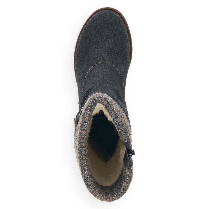 Remonte Artikelnummer D8070-01 remonte Damen Hochschaftstiefel tiefschwarz-grau Verkauf