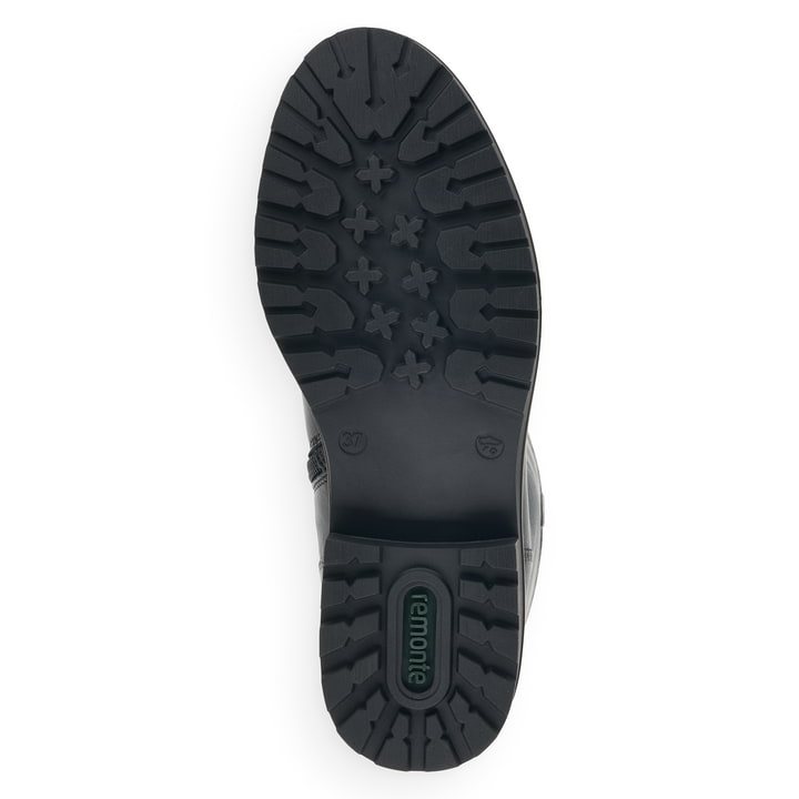 Remonte Artikelnummer R6581-02 remonte Damen Hochschaftstiefel nachtschwarz-nussbraun Schlussverkauf