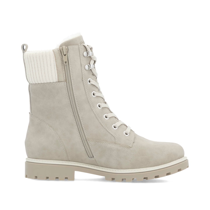 Remonte Artikelnummer D8482-40 remonte Damen Schnürstiefel graubeige-weiss Fabrik Onlineshop