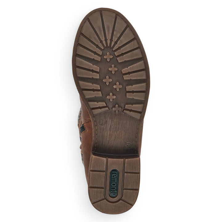 Remonte Artikelnummer D8070-25 remonte Damen Hochschaftstiefel kaffeebraun-dunkelgrau Rabatt