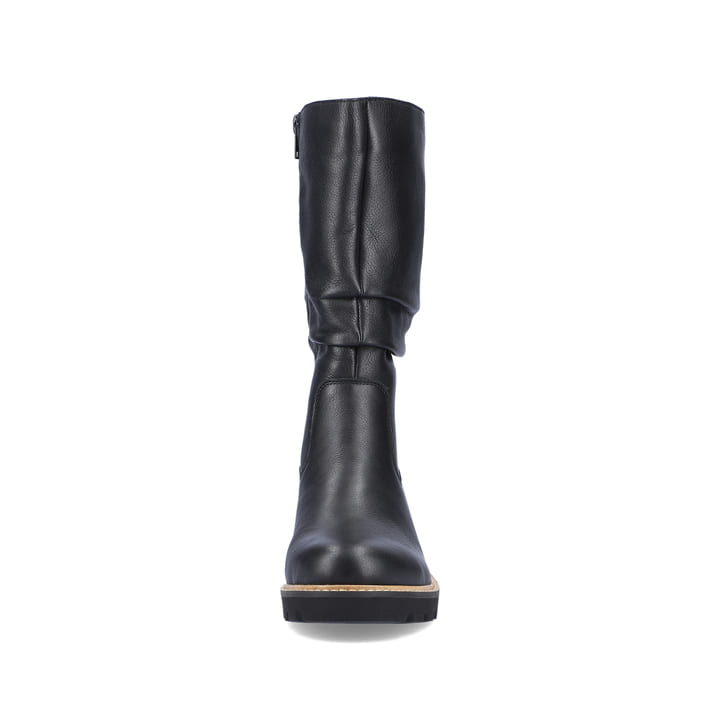 Remonte Artikelnummer D0A75-00 remonte Damen Hochschaftstiefel glanzschwarz Großer Ausverkauf