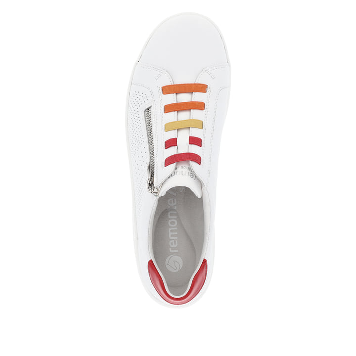 Remonte Artikelnummer D1E02-80 remonte Damen Schnürschuhe lilienweiß-kirschrot Saisonschlussverkauf
