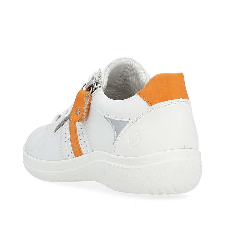 Remonte Artikelnummer D1E01-81 remonte Damen Schnürschuhe reinweiß-glutorange Muttertagsangebot