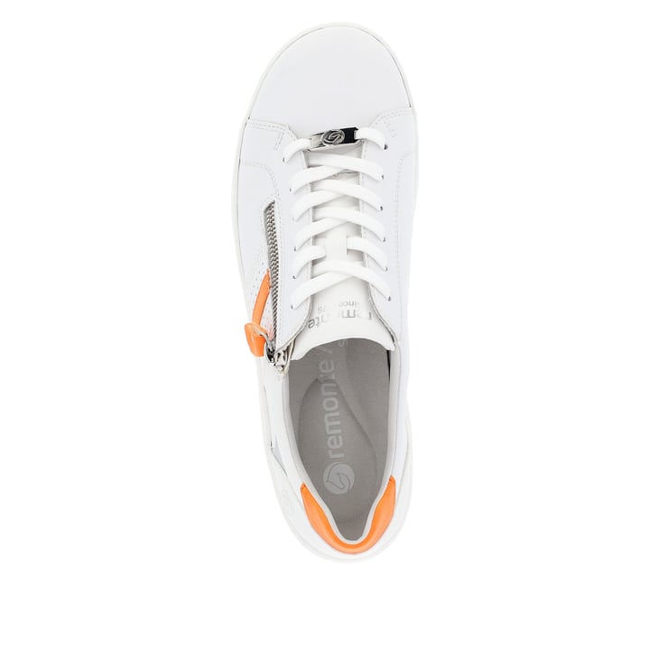 Remonte Artikelnummer D1E01-81 remonte Damen Schnürschuhe reinweiß-glutorange Muttertagsangebot