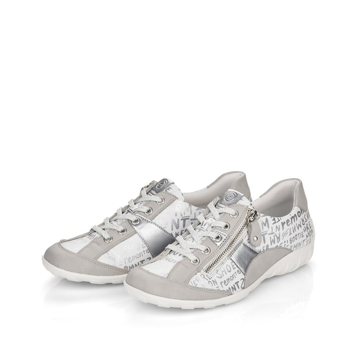 Remonte Artikelnummer R3403-80 remonte Damen Schnürschuhe mondgrau-metallic Jubiläumsangebot